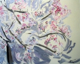 Sakura, olej/plátno, 160×200 cm, 2002