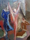 Akrobaté VI, olej/plátno, 76×63 cm, 1979