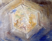 Nebeský Jeruzalém, olej/plátno, 45×55 cm, 2001