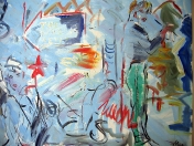Graffiti, olej/plátno, 160×200 cm, 2003