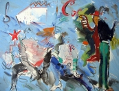 Graffiti, olej/plátno, 160×200 cm, 2003