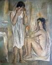 Toaleta, olej/plátno, 110×90 cm, 1965