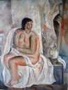 Malíř a model, olej/plátno, 140×105 cm, 1964
