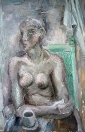 Portrét ženy, olej/plátno, 115×79 cm, 1977