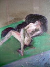 Ležící, olej/plátno, 130×97 cm, 1982