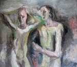 Nevěsta (Cyklus Z Páté čtvrti), olej/plátno, 95×116 cm, 1978